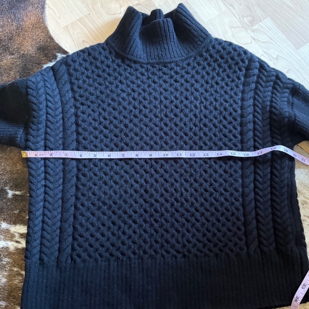 AYR AYR Le Square merino wool sweater In Black Size Small - Picture 7 of 8